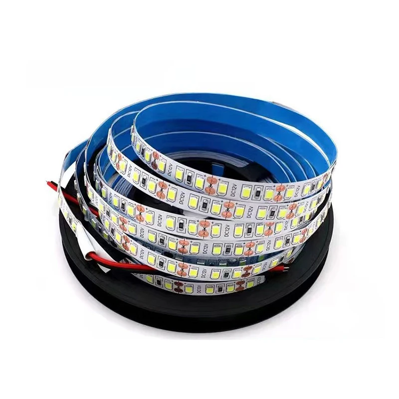 Tira de luces LED Flexible, barra de luces LED de 8mm, 12V, 3528, 120LED, Blanco Bash, rollo de 5M, no impermeable