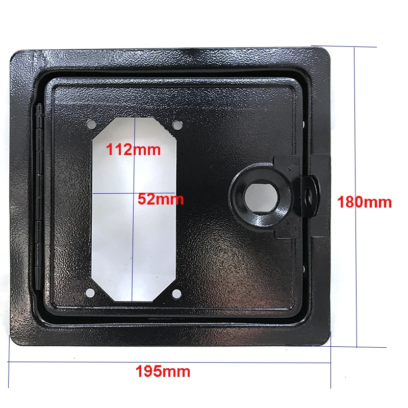 Máquina oscilante de puerta de entrada y bajada para monedas, Arcade operado por entretenimiento, hierro negro, piezas de bricolaje