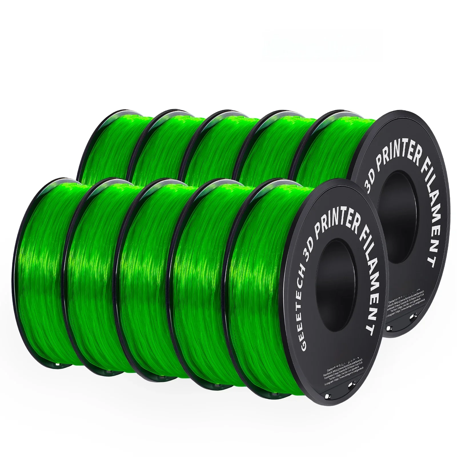 Geeetech 10Kg Tpu 3d Printer Filament Materiaal 1Kg 2. 2lbs/Spool 1.75Mm Plastic Vacuümverpakking Niet-Giftige Shore Hardheid 95a - afbeelding 2