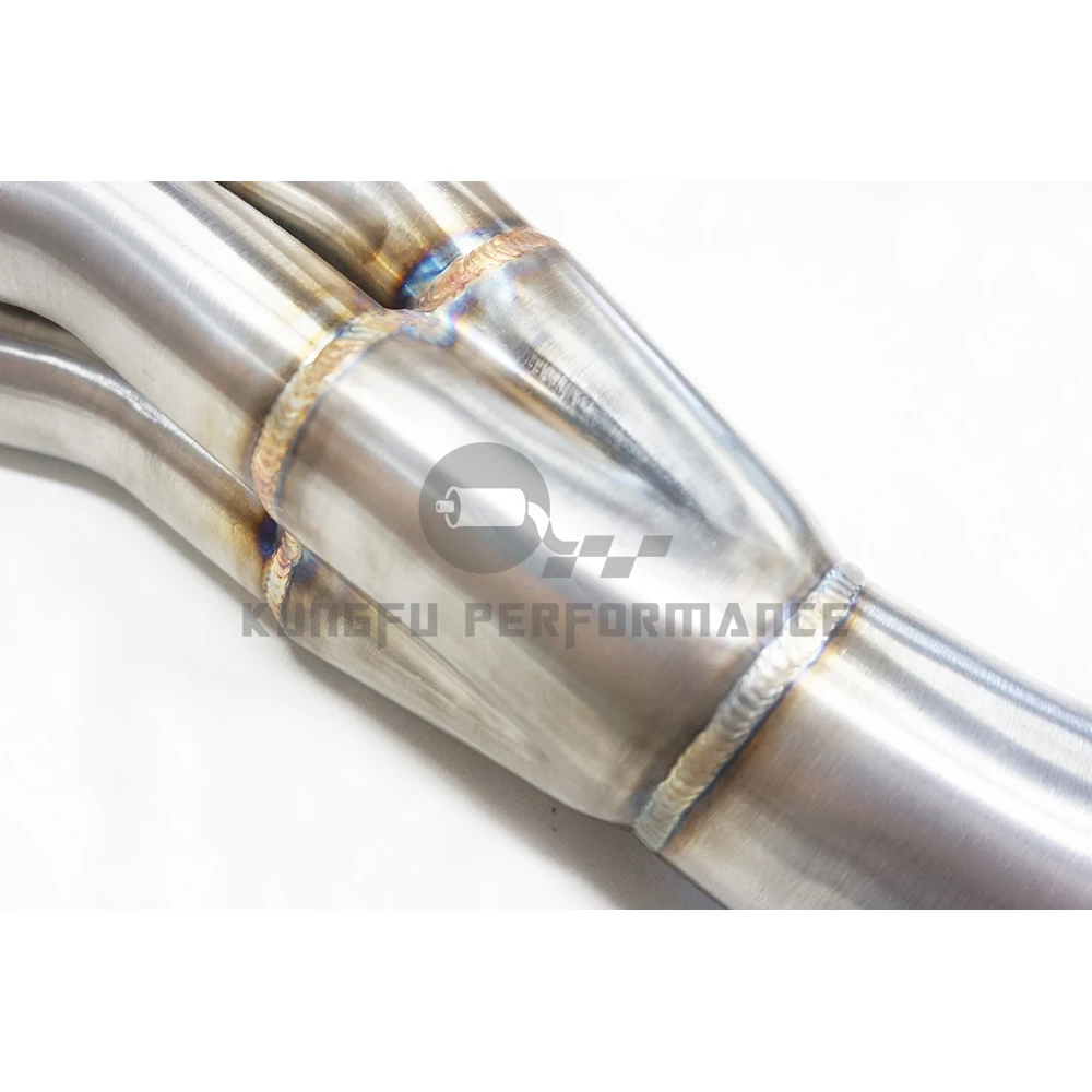KUNGFU PERFORMANCE  Long Tube Header Midpipe for Mer cedes M156 Engine W204 C63 C63S 2008-2014 - Image 5