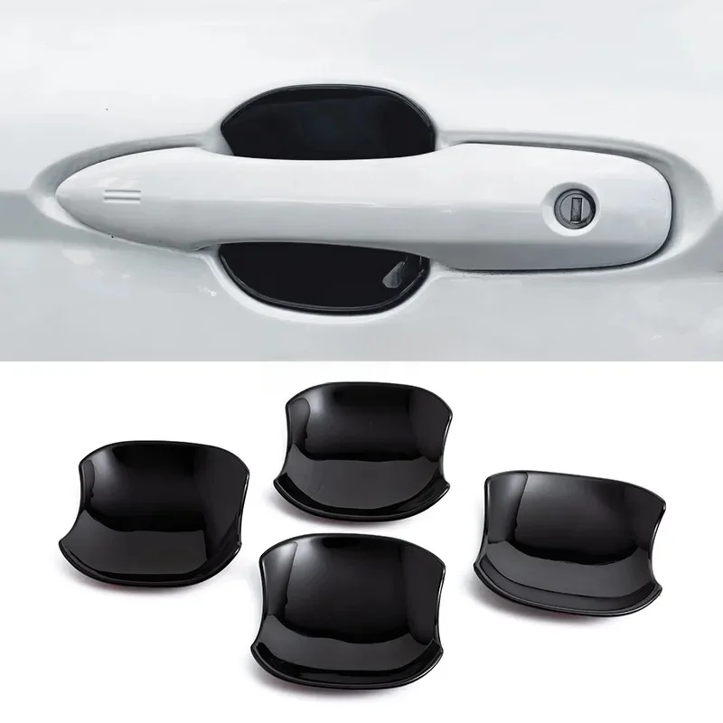 For Toyota Camry 2018 2019 2020 2021 2022 2023 2024 2025 Car Accessories Glossy Black Exterior Door Handle Bowl Cup Protector