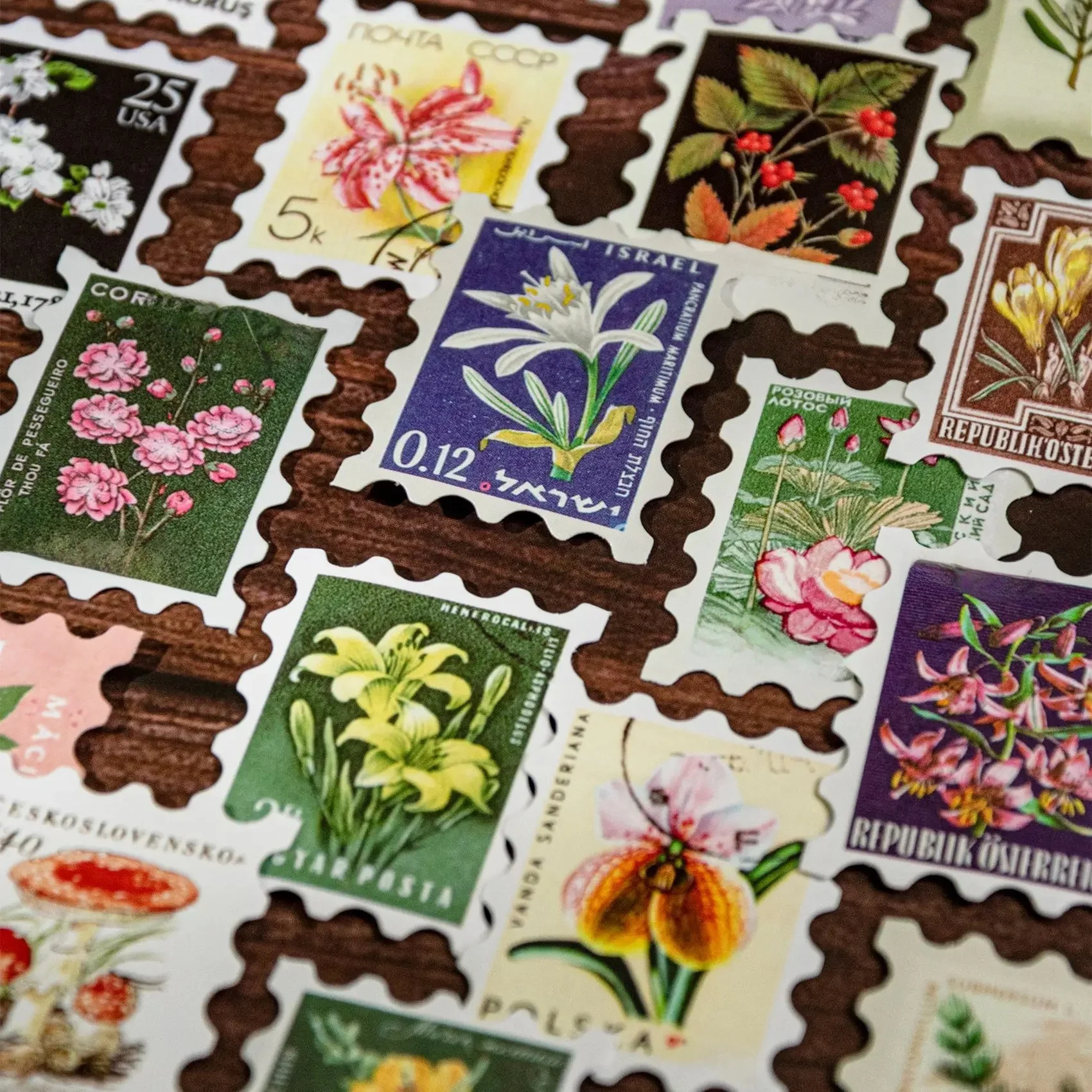 50 arkuszy Seria muzeów filatelistycznych Naklejki tematyczne na znaczki pocztowe Materiał do scrapbookingu Ręcznie robiony pamiętnik Album Junk Journal Supplies — zdjęcie 2