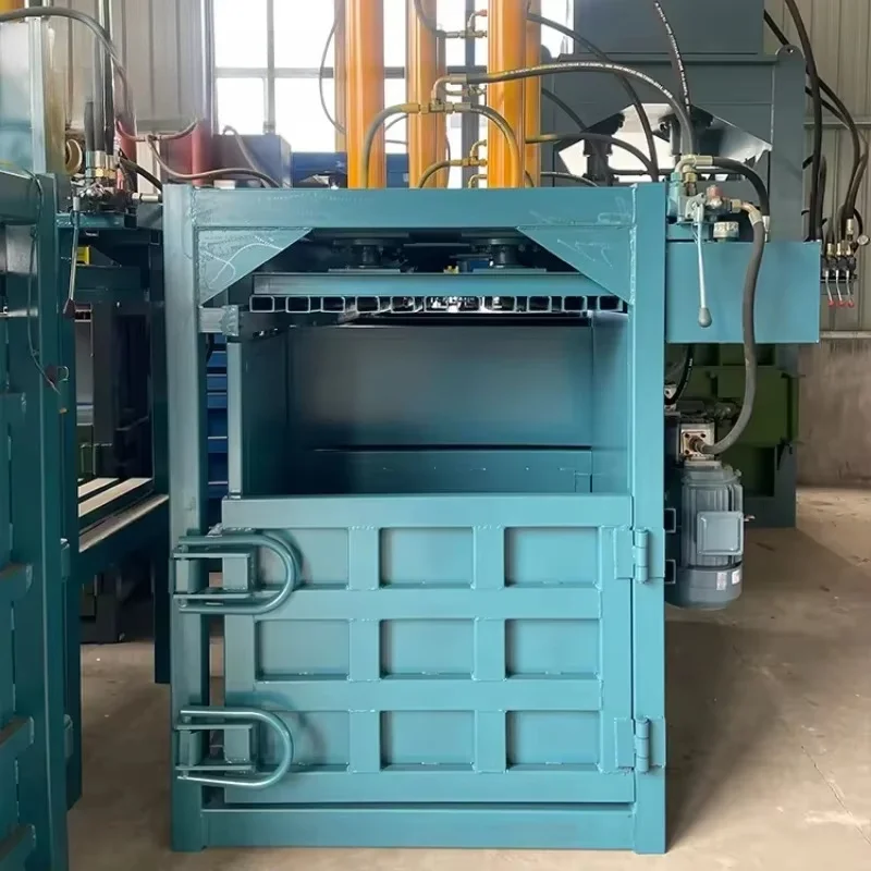Customized Automatic Hydraulic Packaging Machine, Custom Flattening & Press Block Machine for PE Waste & Paint Buckets