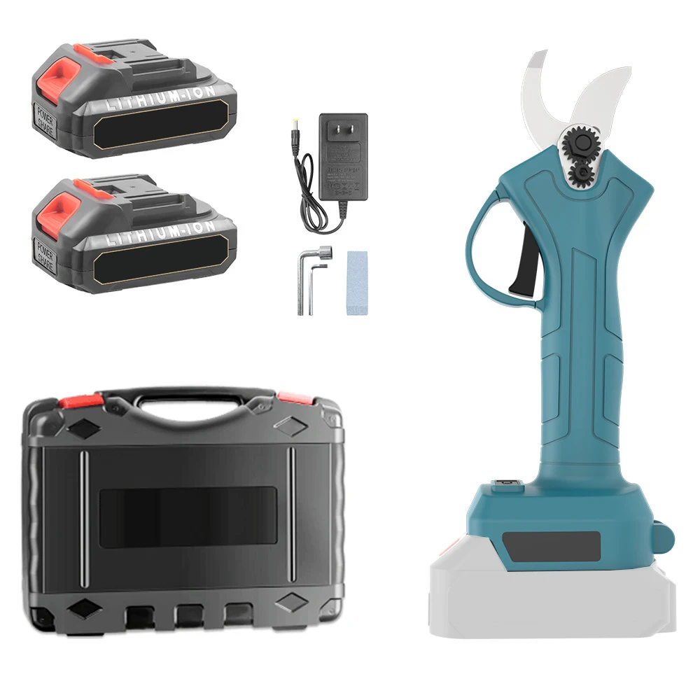 Elektryczne nożyce do przycinania bezszczotkowe 500W 25mm, akumulatorowe, do przycinania gałęzi drzew owocowych i bonsai, kompatybilne z akumulatorem Makita 18V — 2