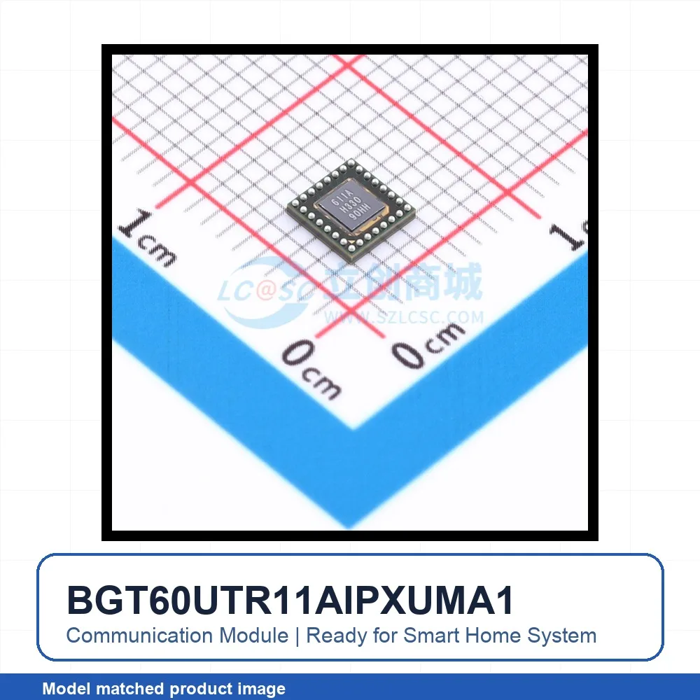 1pcs BGT60UTR11AIPXUMA1 BGA-28(4x4) transceiver 60GHz SPI RF Wireless Communication Module for Smart Home System