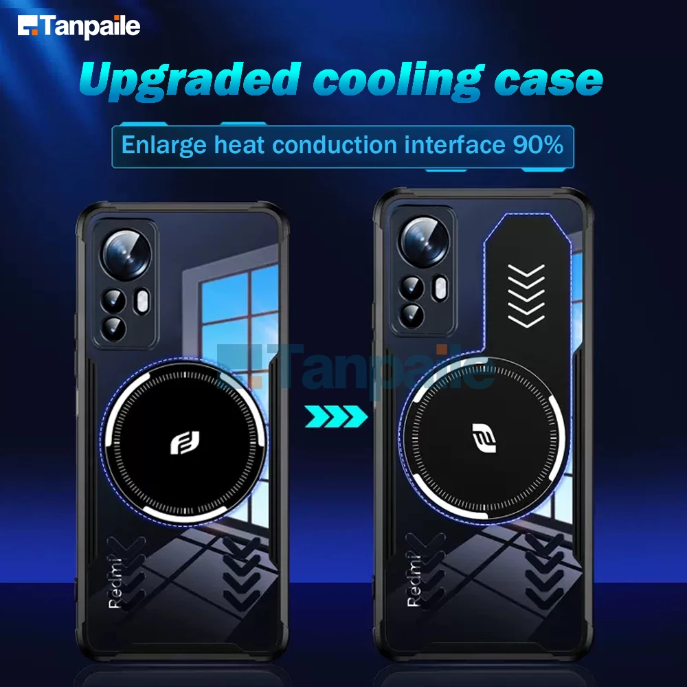 Magnetic Cooling Phone Case For Xiaomi 12 12T 12S Mi 11 10 10S 9 Pro K50 Ultra Lite Magsafe Funda Heat Dissipation Cover