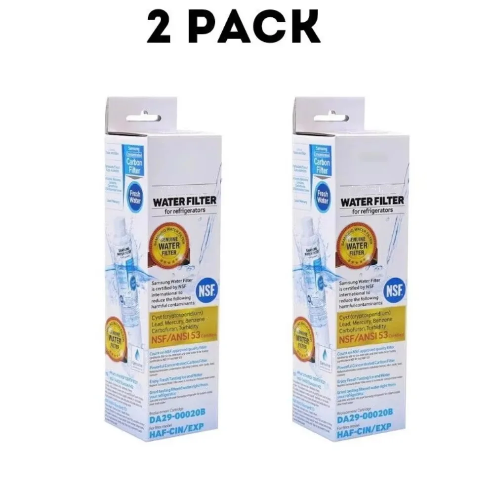 Refrigerator Water Filter Replacement for Samsung DA29-00020B RF28HFEDBSR RF261BEAESR RF263BEAESR RF263BEAESG RF28JBEDBSG WF294