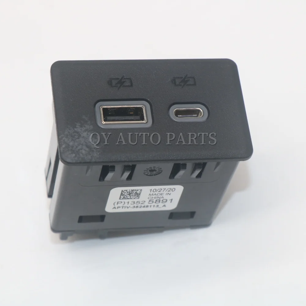 

13525891 Rear Center Console AUX Power USB Port for Cadillac XT5 XT6 Buick Encore GX Chevrolet GMC Acadia 1.2L 2.0L 2019-2025