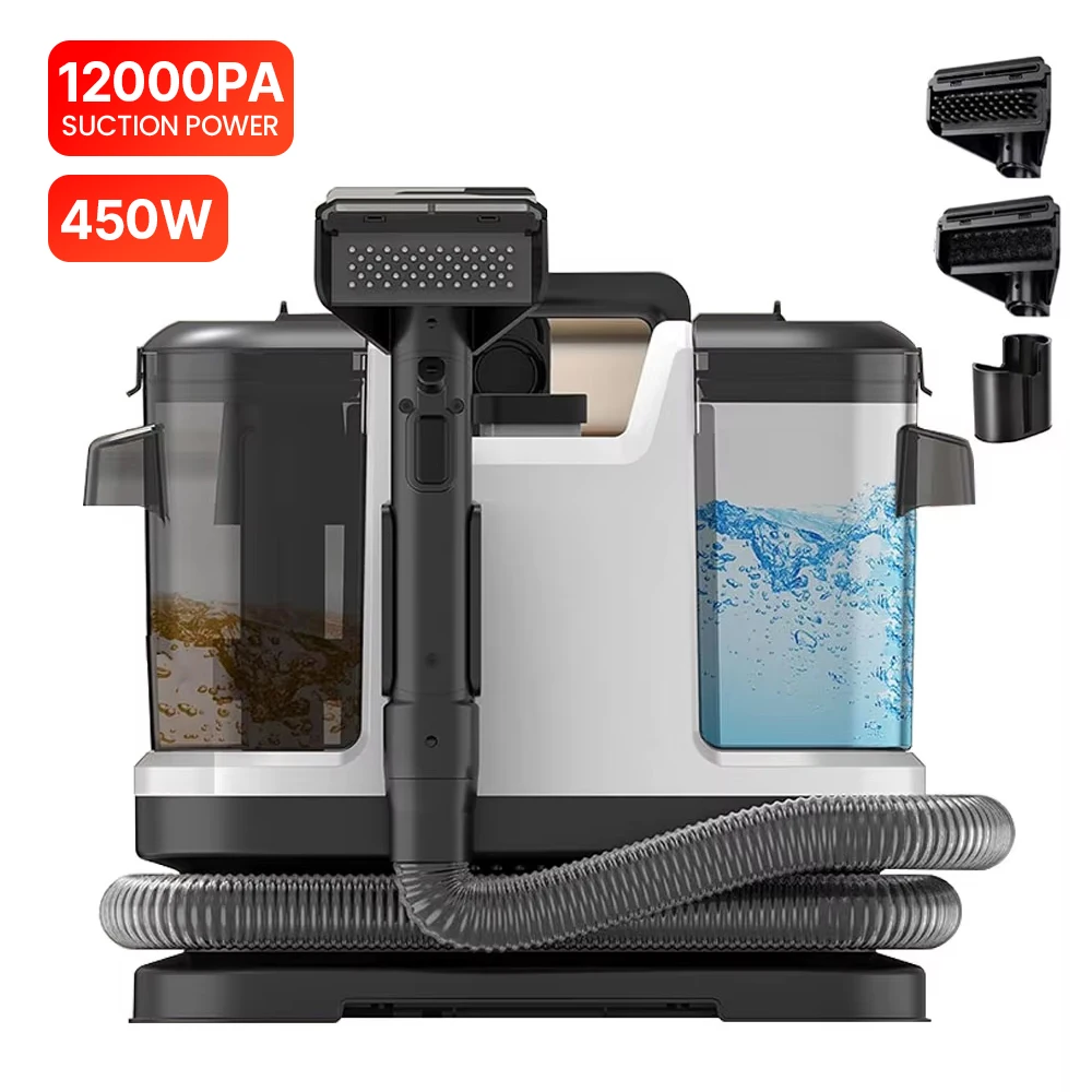 Draagbare Tapijtreiniger Machine 750W 15KPA Multifunctionele Handheld Mijt Remover Sofa Tapijt Natte Cleaner voor Sofa Autostoel