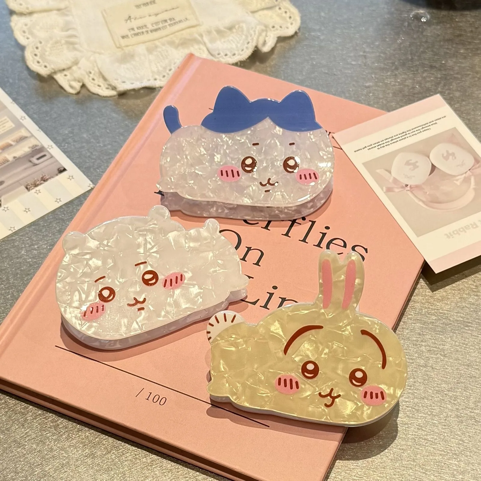 1PC/3PCS Miniso Zeichentrickfigur Usagi-förmige Haarklammer, multifunktionale Haar-Accessoire-Haarklammer