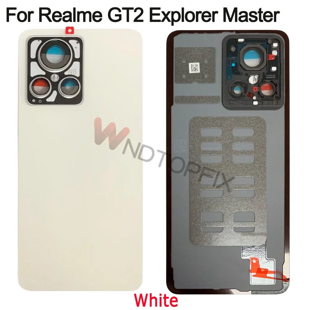 6.7 "dla Realme GT2 Explorer główna osłona baterii tylna obudowa szklana obudowa z obiektywem aparatu do edycja Explorer Realme GT2 Master