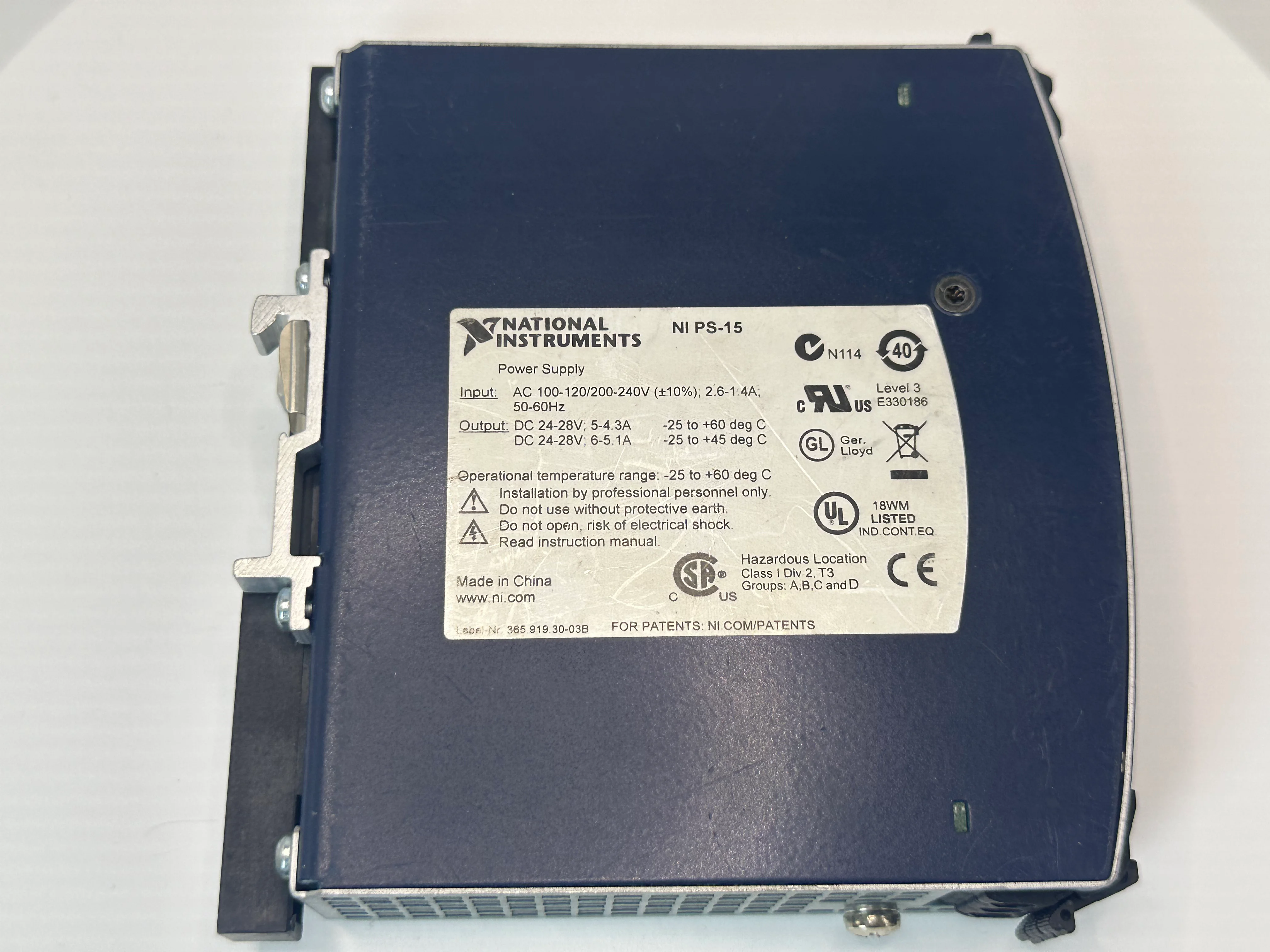 National Instruments NI PS-15 Power Supply