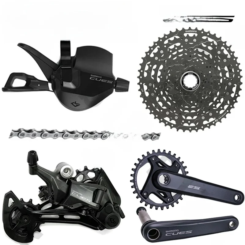 AliExpress Shimano SHIMANO CUES U6000 1X11Speed Groupset Shift Lever Rear Derailleur Crankset LG400-11 50T Cassette LG500 Chain Original Bike Parts