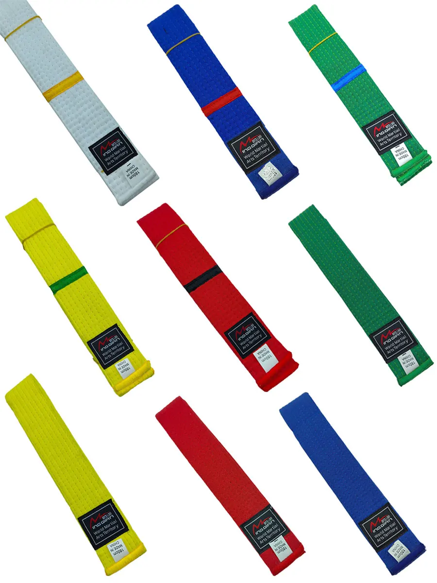 

ITF INTERNATIONAL TAEKWON‑DO FEDERATION Belt, Yellow Green White Blue Red, Junior Intermediate Advanced Customized Processing