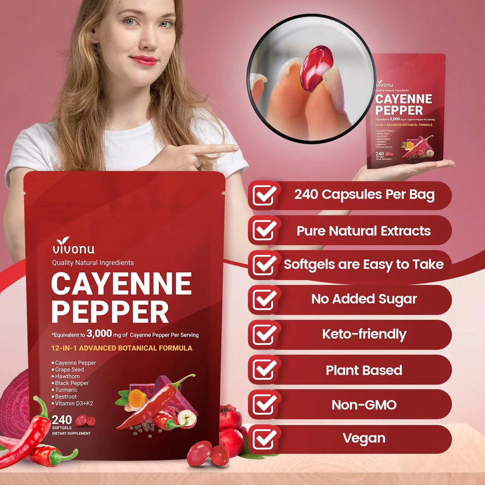 Health & Wellness Naics Code - Vivonu Cayenne Biberi 3000mg Eşdeğeri |