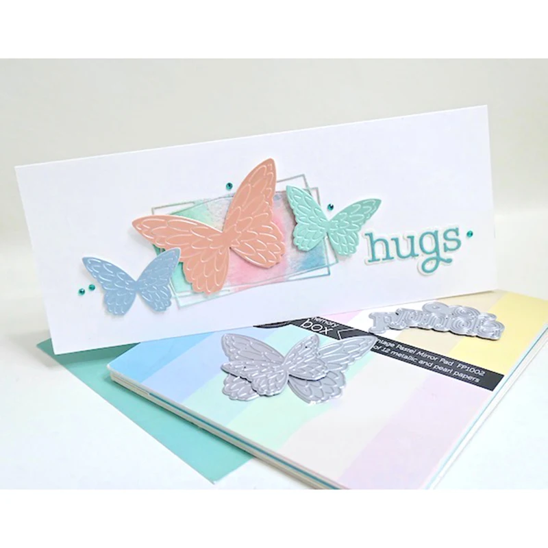 2022 AliliArts Metal Cutting Dies Ava Butterflies diy Scrapbooking Photo Album Decorative Embossing PaperCard Crafts Die image 4