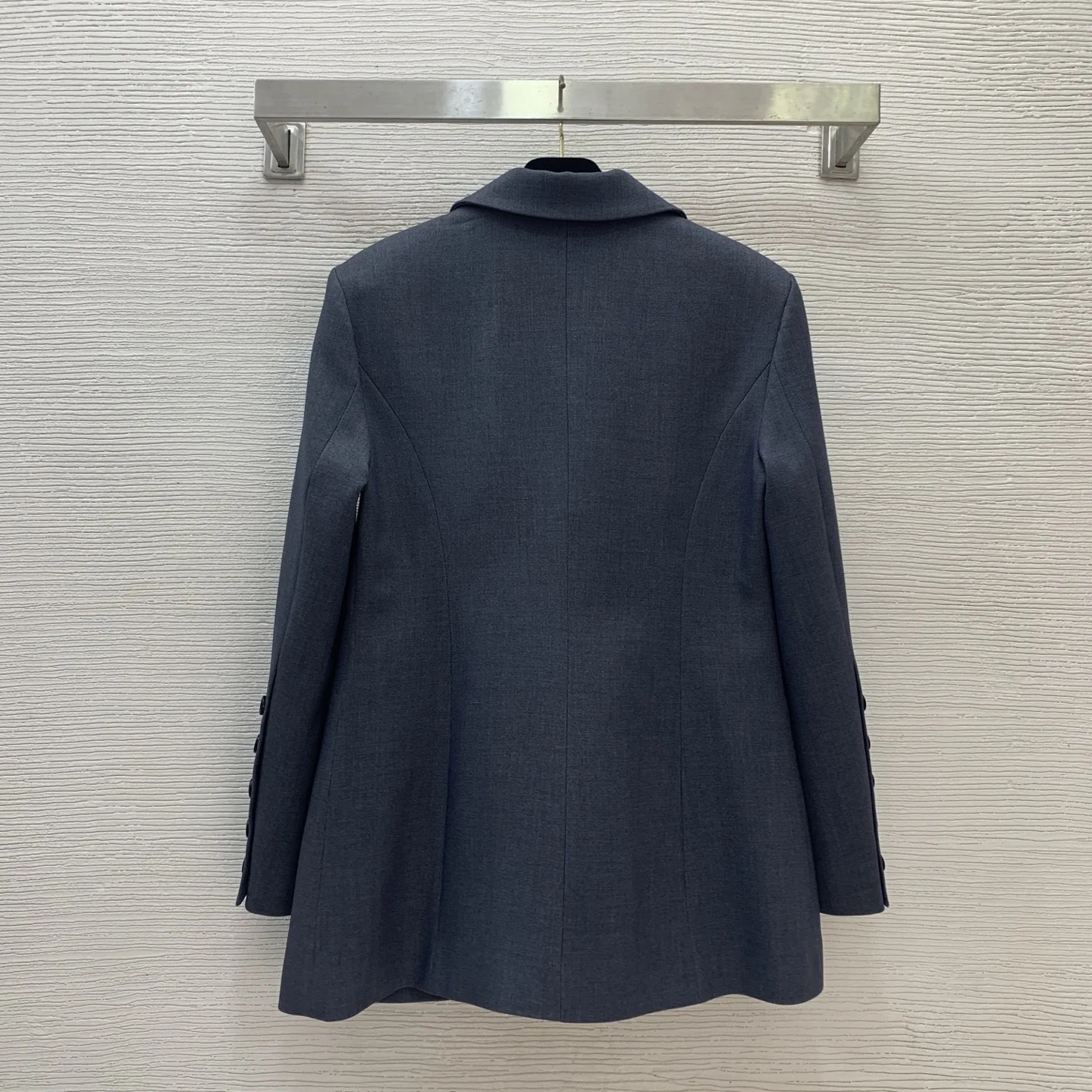 

2025 Autumn New Style Women's Wool Blend Blazer - Lapel, Double-Breasted, Slim-Fit, Long-Sleeve, Elegant Office Outerwear