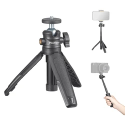 Mini Tripod for Camera Small Vlogging Travel Tripod 360° Ball Head Desk Stand for for Canon g7x for Sony Zv1 Webcam Smartphone