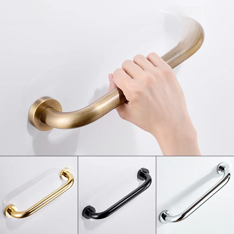 ELLEN Badkamer Veilig Handgreep 30/40/50CM Antiek Brons Messing Wc Leuning Grab Bar Douche veiligheid Ondersteuning Handvat EL89 - afbeelding 2