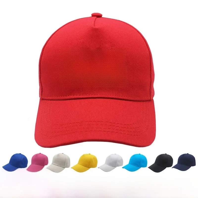 Casquettes de baseball brodées en coton pour adultes, chapeaux de camionneur à 5 panneaux avec logo