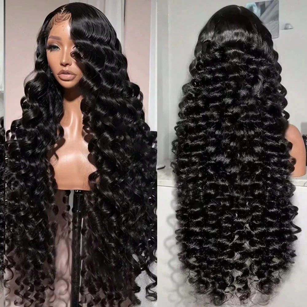 40 بوصة الدانتيل الباروكات أمامي الشعر البشري 13x4 13x6 فضفاض موجة عميقة البرازيلي الشعر البشري الدانتيل الجبهة الباروكات قبل قطعها شعري طبيعي