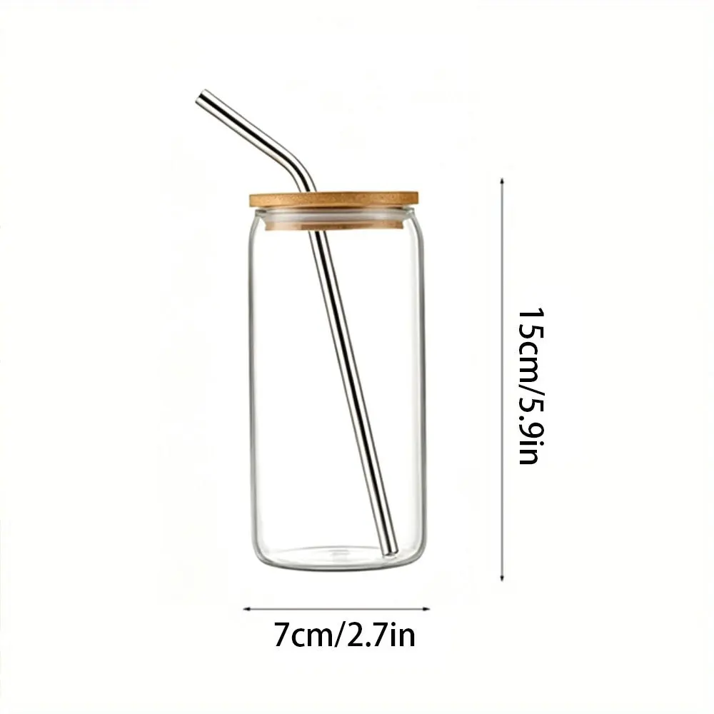 Custom Name Snowman Christmas Glass Can Cup, 16oz Iced Coffee Glass Tumbler with Bamboo Lid and Metal Straw, Winter Gift