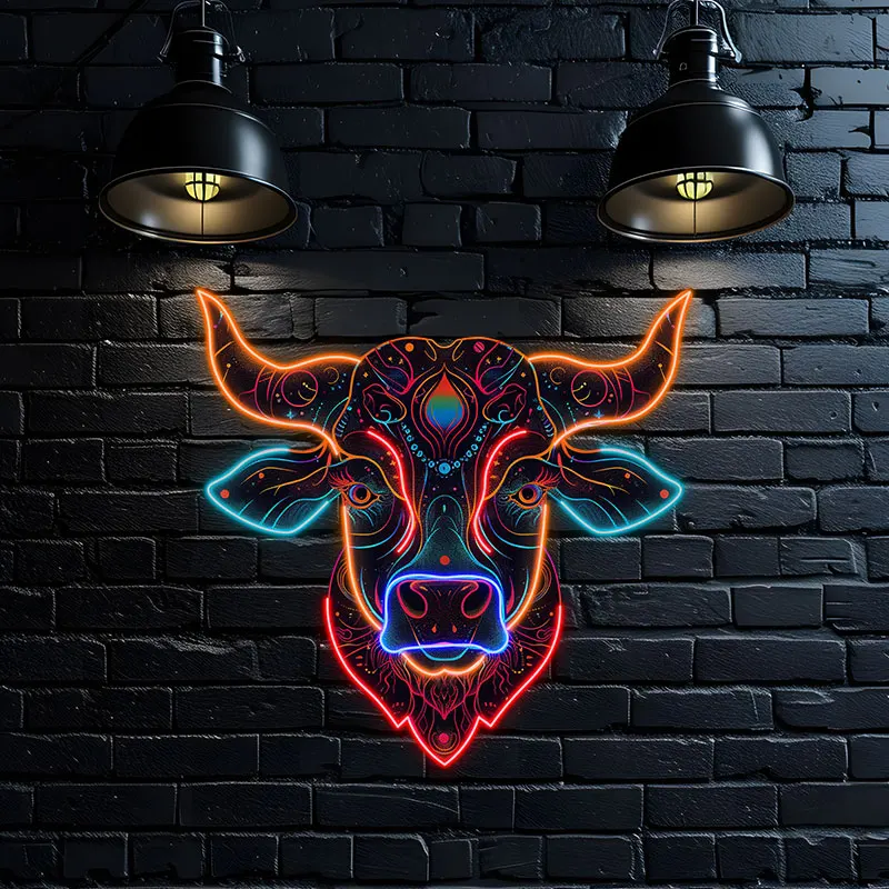 Taurus Neon signs Light - LED Zodiac Sign Decor for Home, Astrology Gift for Taurus Lovers, Unique Taurus Wall Art