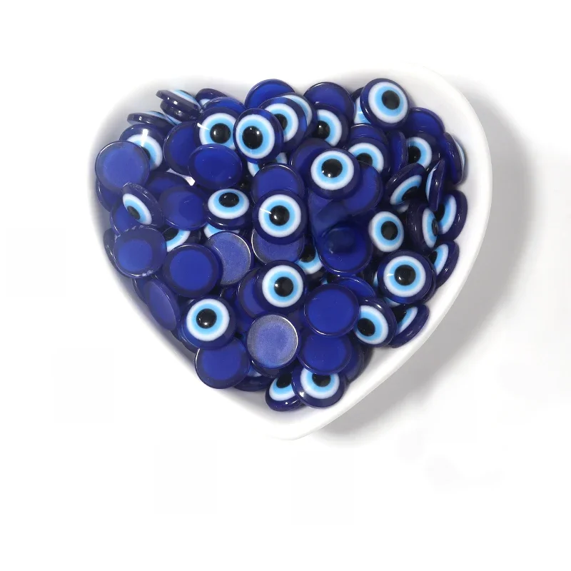 6-10mm50szt, 12-16mm30szt, 18/20mm20szt Blue Eye Resin Turkish Eyes Amulet Luźne koraliki do bibelotów DIY Bransoletka Akcesoria — zdjęcie 2