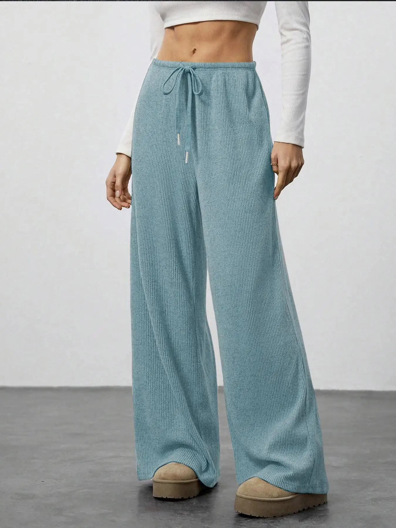 High Waist Comfortable Wide Leg Casual Jogging Pants, Versatile Athletic Trousers for Relaxed Fit, Ideal for Everyday Wear