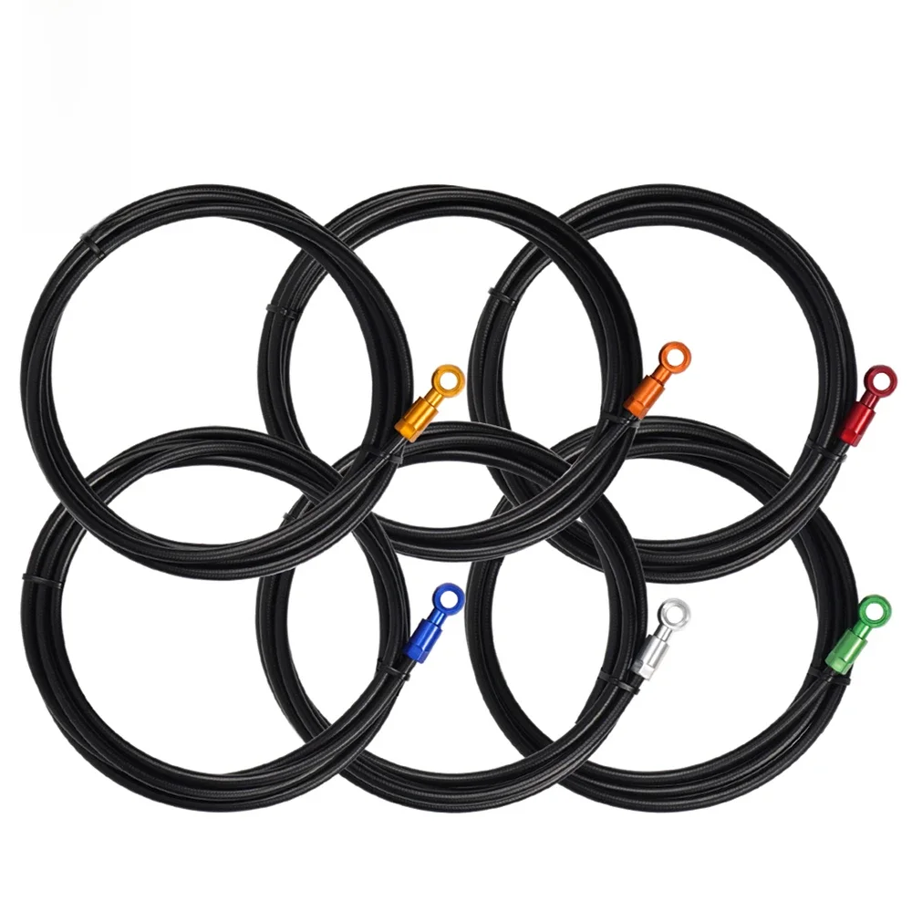 AliExpress CNC Bicycle Hydraulic Brake Hose Kit 5mm*2M Cycling Oil Brakes Tube Cable For SLX XT XTR DEORE BH90 BH59 SHIMANO Bike Brake Hose