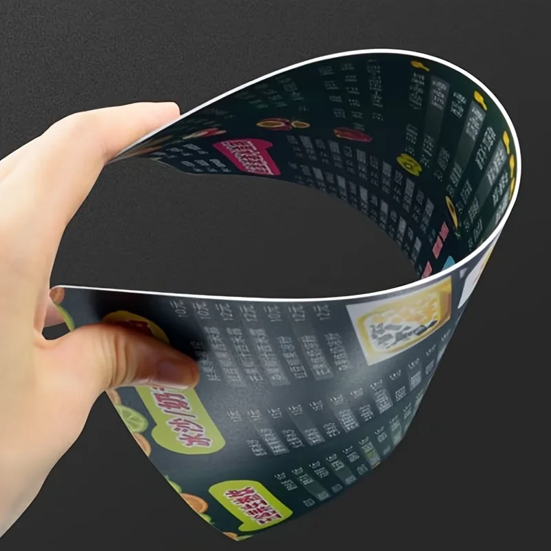 

Custom PVC Menus Restaurants Cafes Bars Suitable Restaurants Takeout Events Festive Personalized Design Logo Card Barbecue