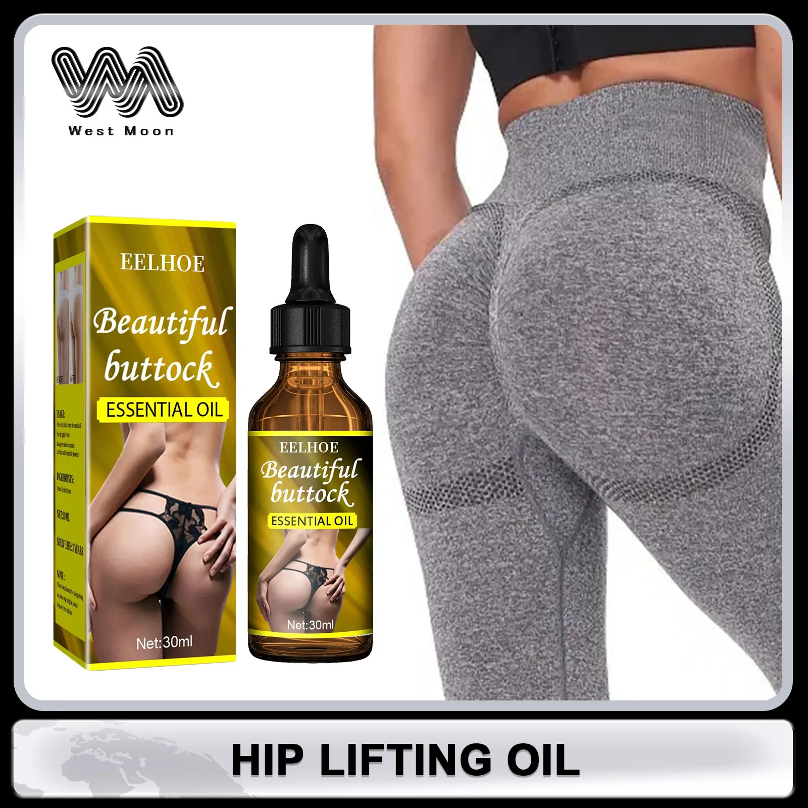 

Buttock Enlargement Essential Oil Firm Tighten Augmentation Butt Plump Growth Massage Product Shaping Body Care Hip Lifting Oil