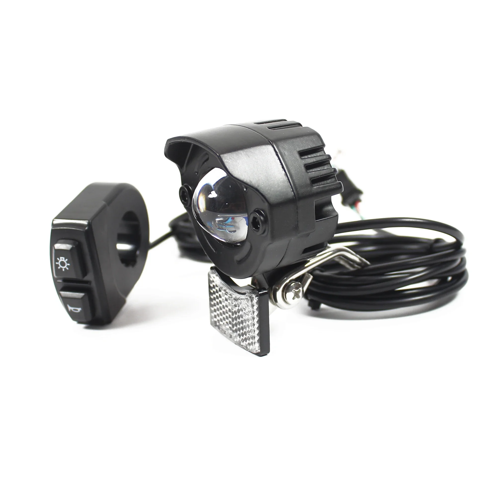 AliExpress igo-e Electric bicycle ebike headlight kit Horn Switch kit Led E24 24v 36v 48v 52v 60v 72v 3500lux