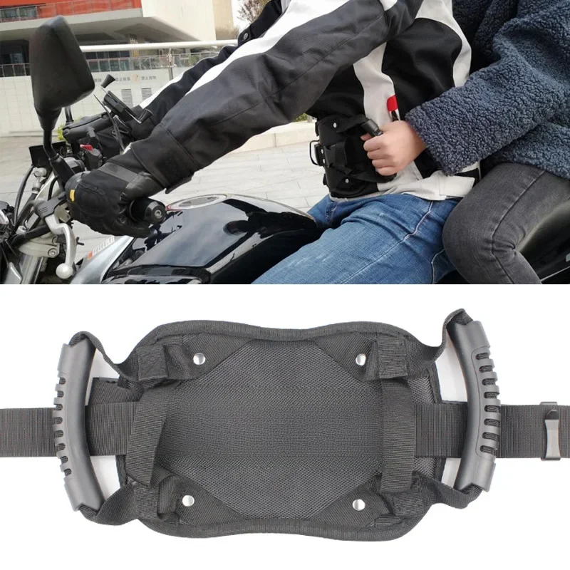 Motor Scooters Veiligheidsgordel Achterbank Passagiersgreep Handgreep Antislipband Universele motorfiets zadelriem voor kinderen - afbeelding 2