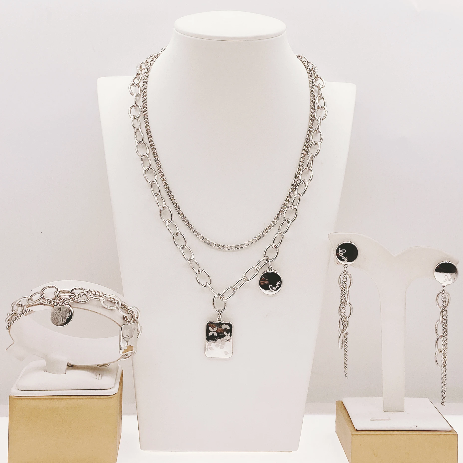Yulaili Long Chain Necklace Earrings Jewelry Sets for Women Gold Plated Jewel Wedding Daily Luxury Wear Naija Dubai Jewelry