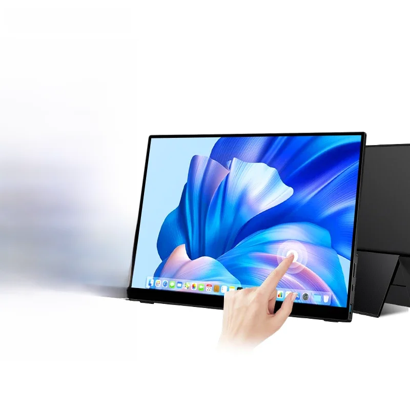 Moniteur Portable OLED 4K de 13.3 pouces avec écran tactile à cadre métallique, moniteur de jeu externe HDR 550Nit pour ordinateur Portable Xbox Switch PS5