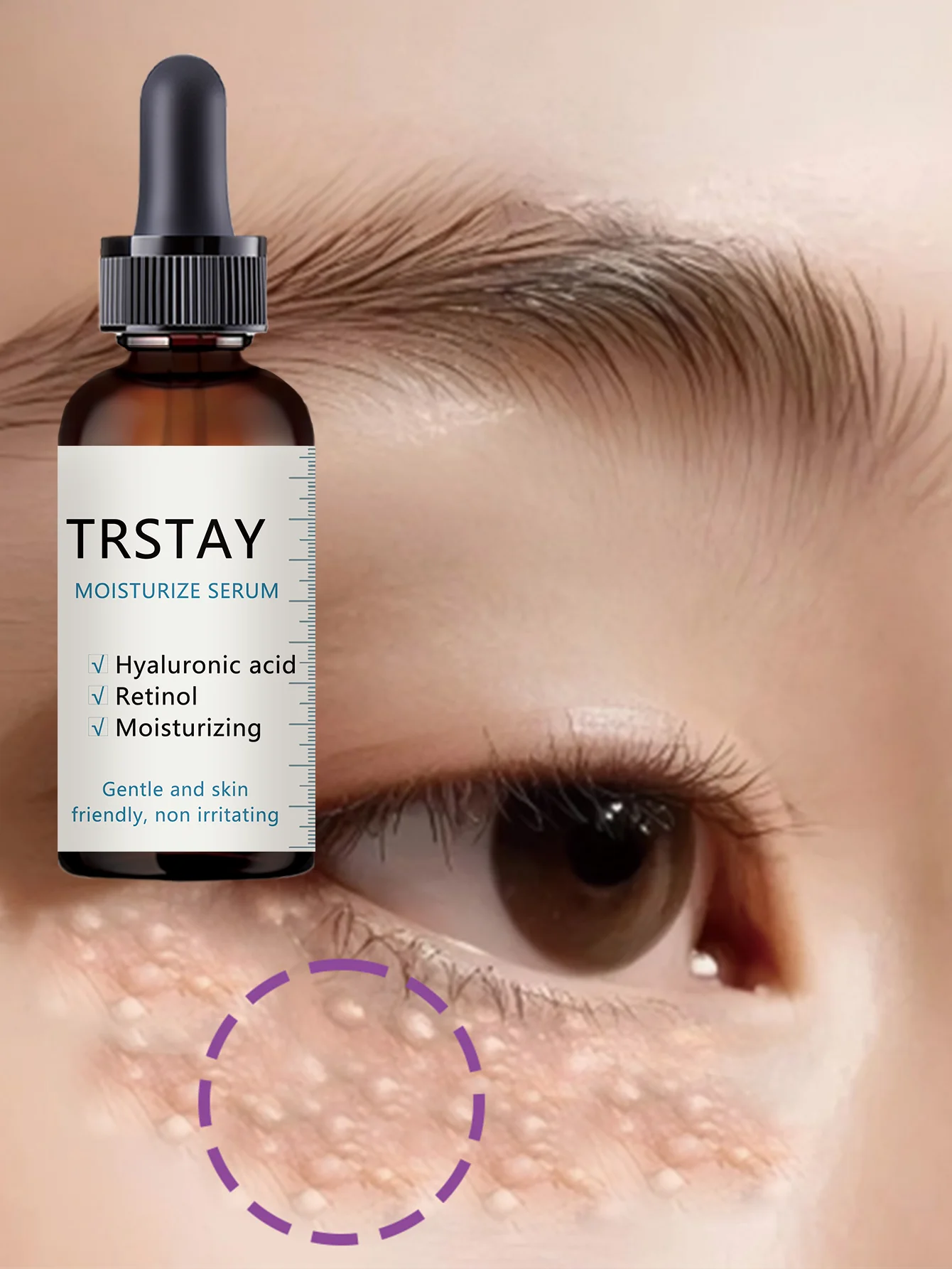 Eye Brightening Moisturizing Oil for Dark Circles All Skin Types Hydrating Under Eye Treatment with Natural Ingredients to Reduc - Image 6