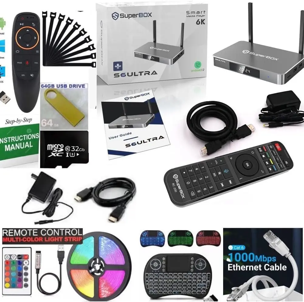 FAST SALES FOR BUY 2 GET 1 FREE SUPERBOX S6 ULTRA Media Player with Bluetooth Voice Remote