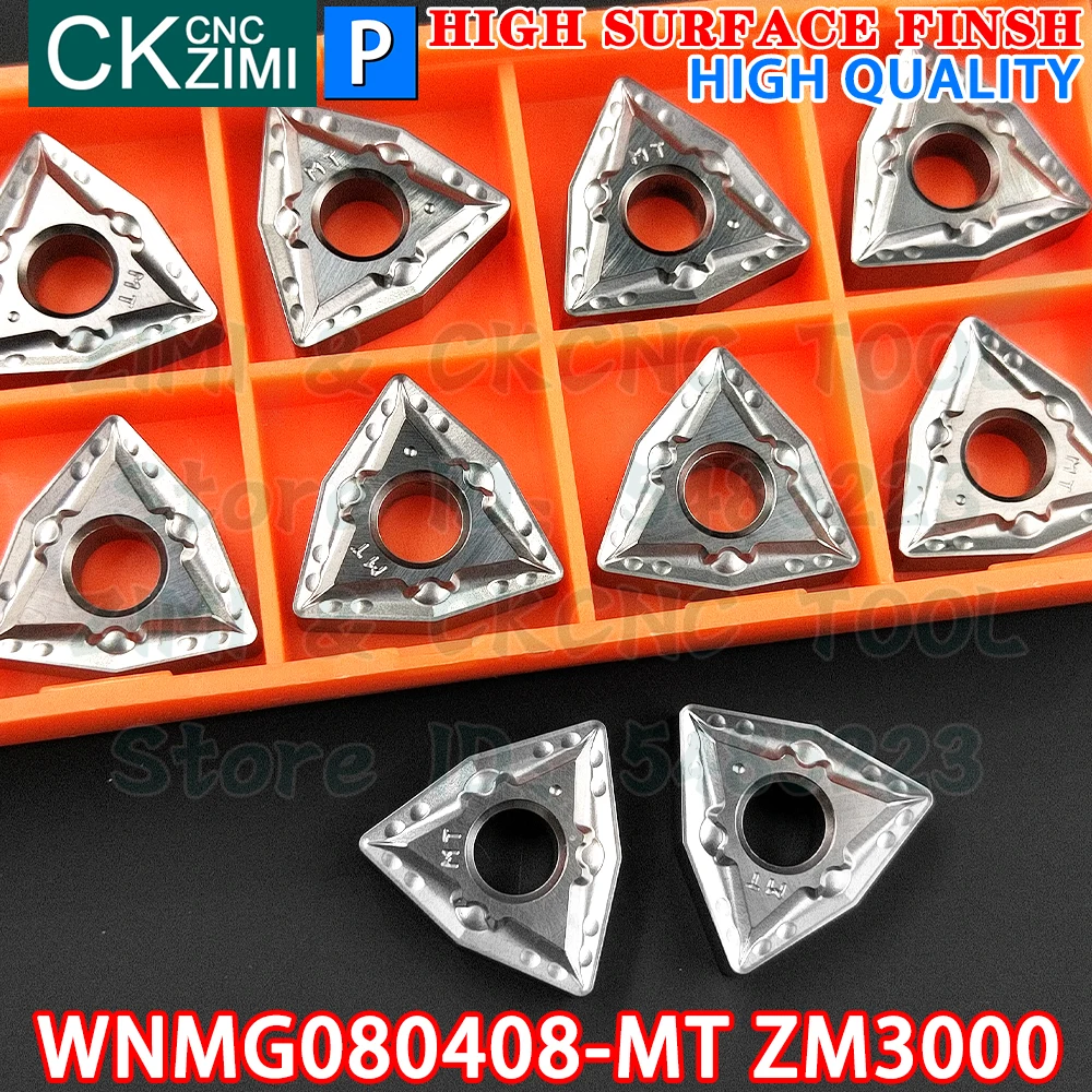 WNMG080408-MT ZM3000 WNMG 080408 MT Carbide Inserts Cermet Turning Inserts CNC Finish metal lathe Cutter Turning tools for steel