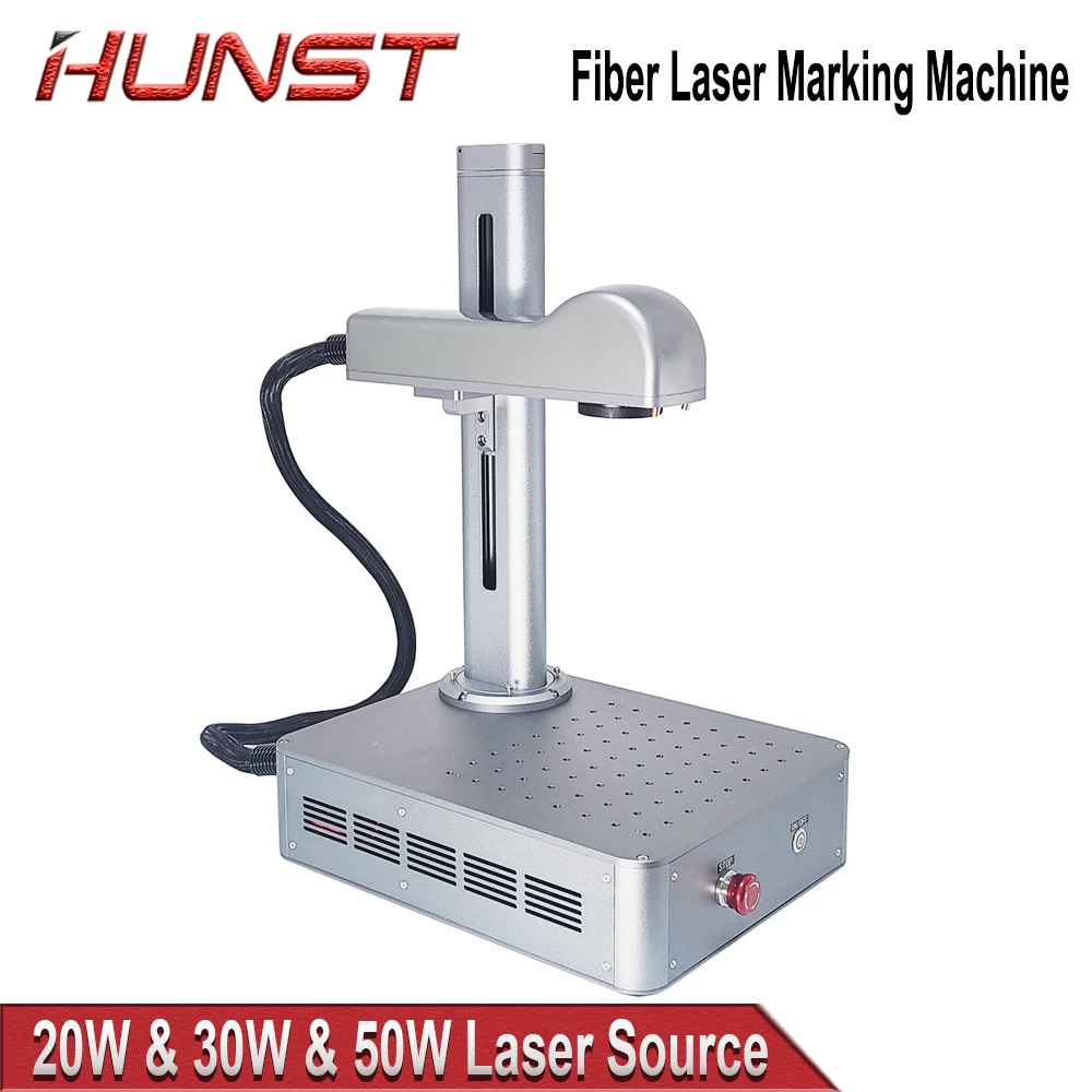 Hunst Small Laser Marking Machine, 20W & 30W & 50W Portable All-in-One, Mini Fiber Optic Metal Engraving Machine.