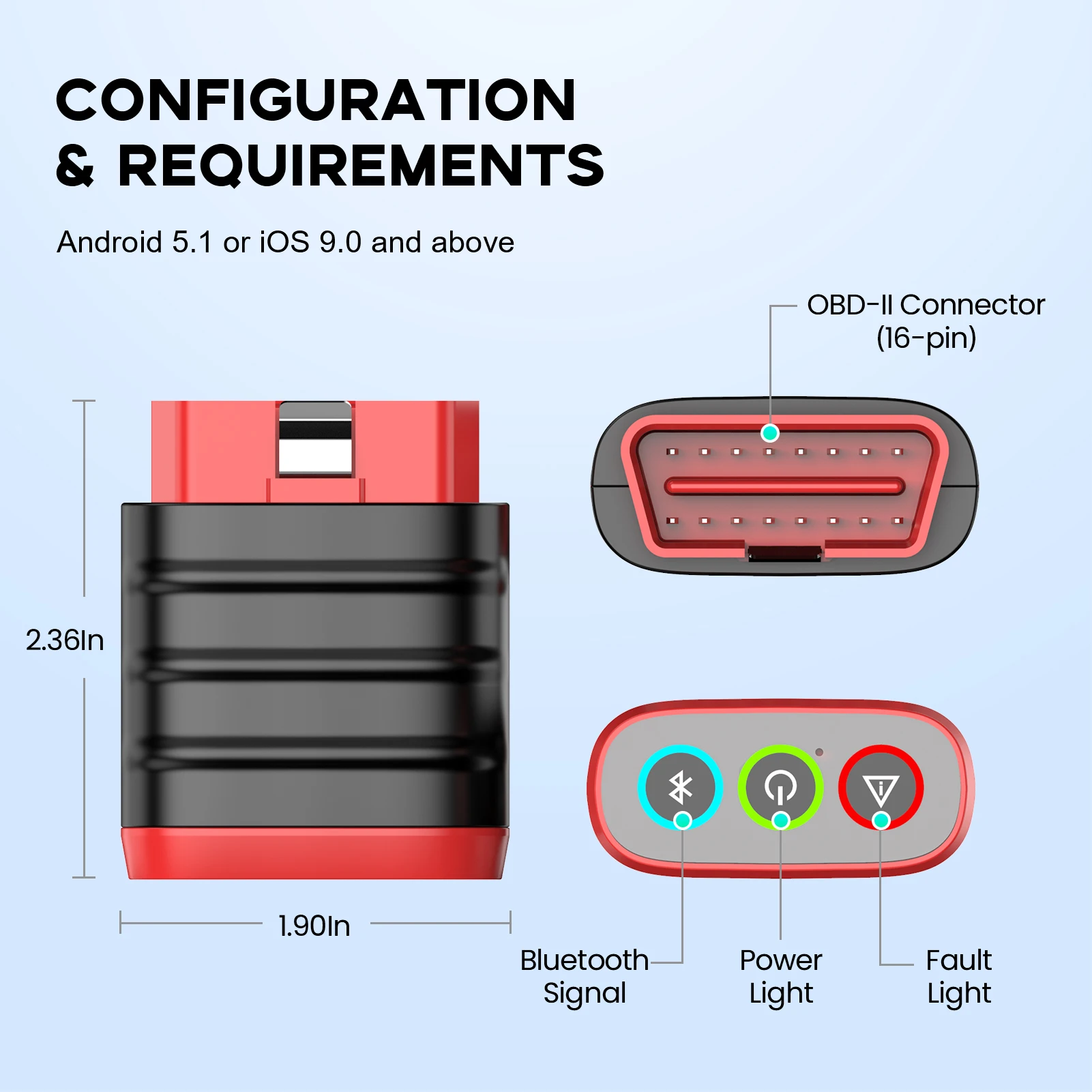 THINKCAR THINKDIAG-Mini outil de diagnostic de voiture, lecteur de code gratuit à vie, système complet, EAU Bluetooth, OBD2, toutes les voitures