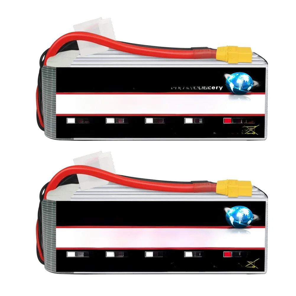1/2pcs HRB 6S Lipo Batterij 22.2V 4000mah Drone Batterij 60C XT90 Connector EC5 plug voor RC Auto Drones RC Helicopter Vliegtuig - afbeelding 2