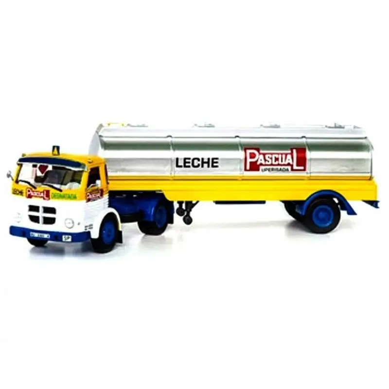 Altaya, Pegaso 2030 Leche Pascual camión articulado cisterna clásico español emblemático por su robustez y fiabilidad, Escala 1:43, Miniatura diecast, Colección Camiones Articulados, Sin fascículo, Embalaje caja original puede estar deteriorada
