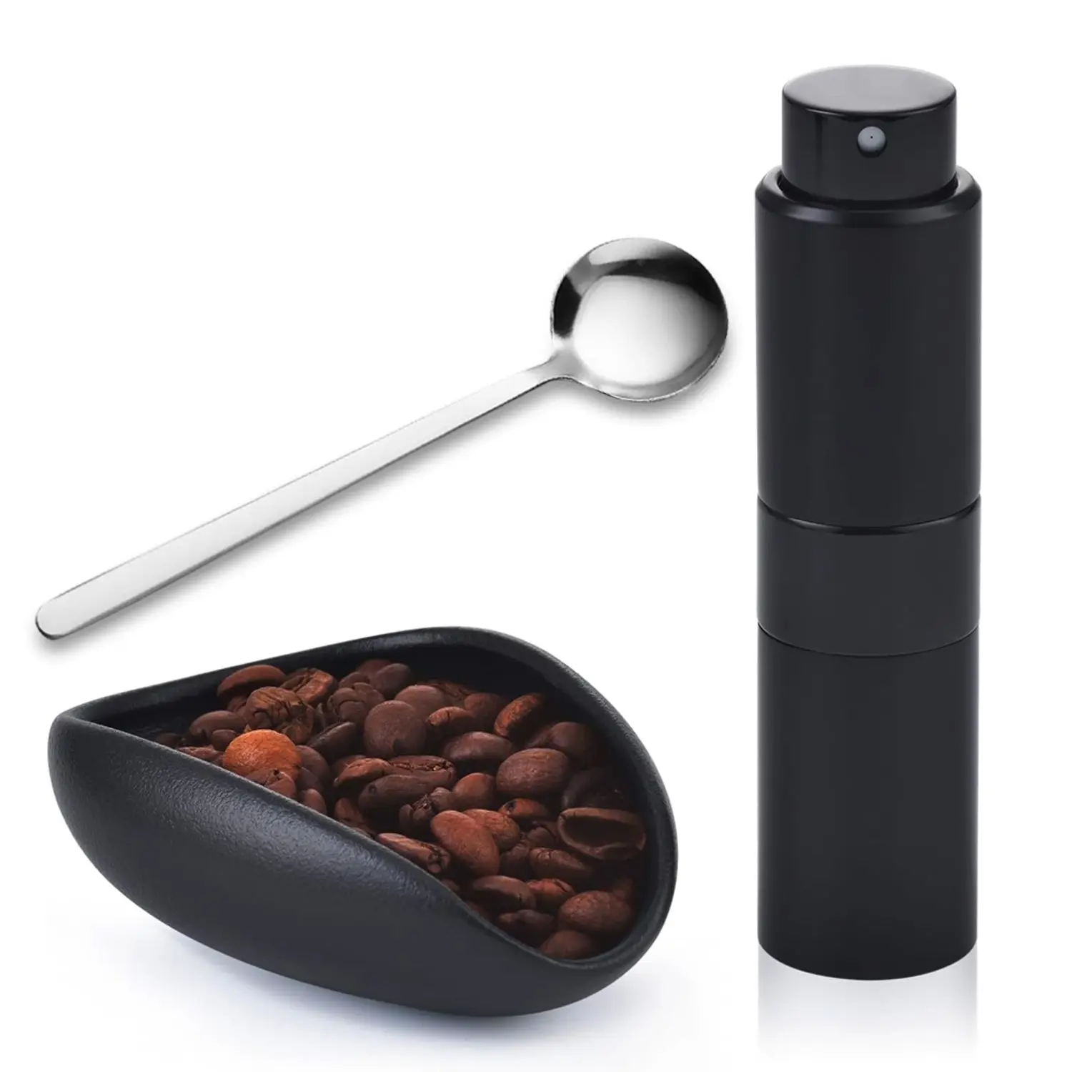 

Coffee Bean Weighing Bowl, Beans Dosing Cup Small Scoop And Spray Bottle Set, Espresso Dosing Cup, Espresso Coffee Accessories,