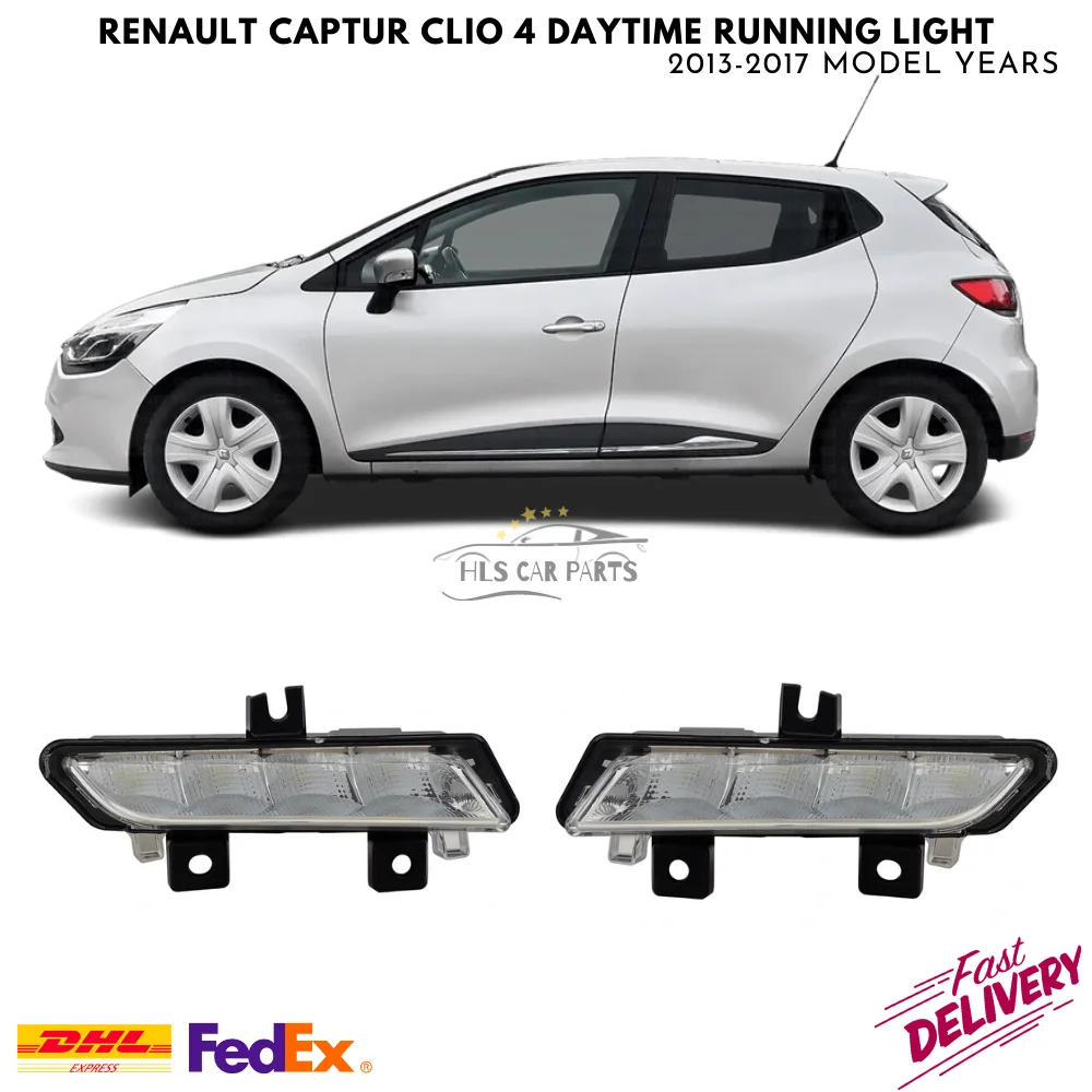 

For Renault Captur Clio 4 Daytime Running Light 2013-2017 Right-Left 2 Pcs Tracksuit Daytime Running Lamp 266003864R 266059493R