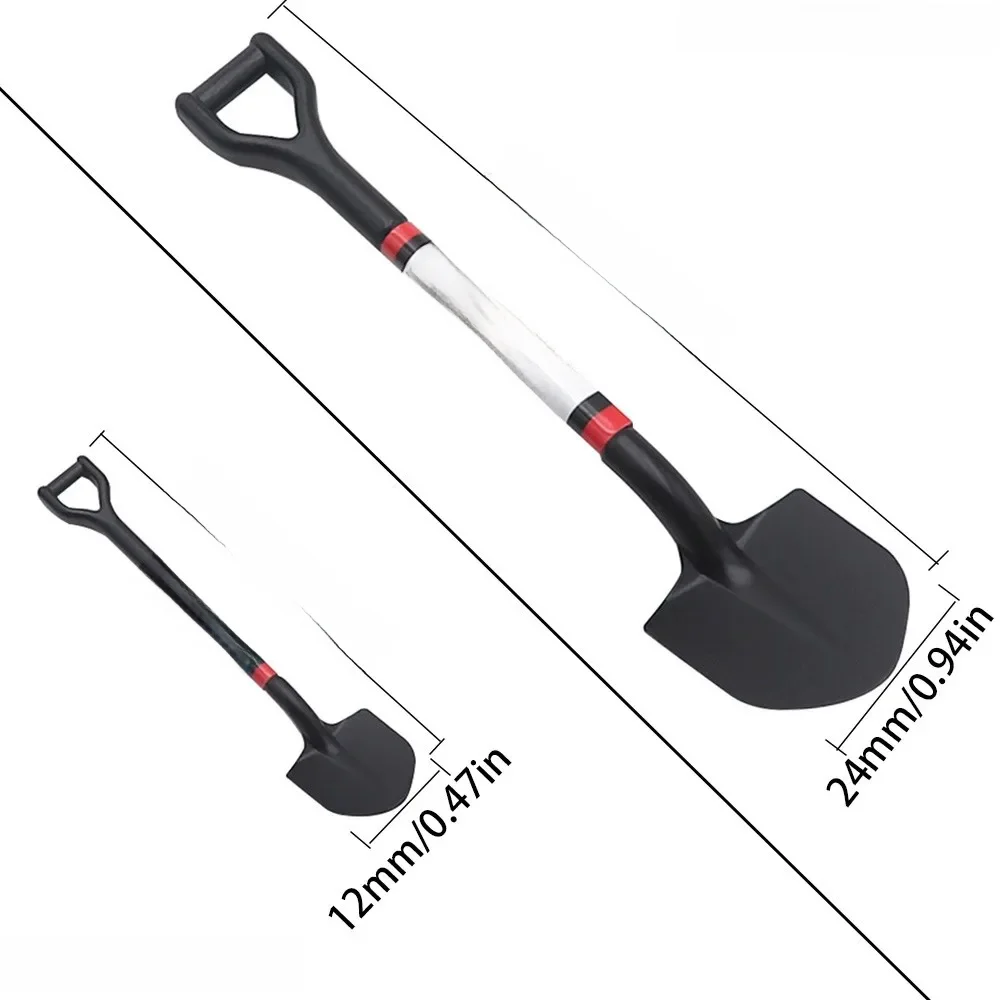 Décoration de pelle en métal simulée pour véhicule sur chenilles Rc 1/10 1/18 1/24 Axial Scx10 90046 D90 Yikong Rgt Traxxas Trx4 Trx4m D12