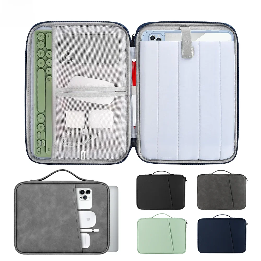 Torba na tablet iPad Pro 12 9 11 Pokrowiec na iPada 10. 9. 8. generacji Air 5 4 3 2021 2022 13 cali Wodoodporna torba na tablet — zdjęcie 2