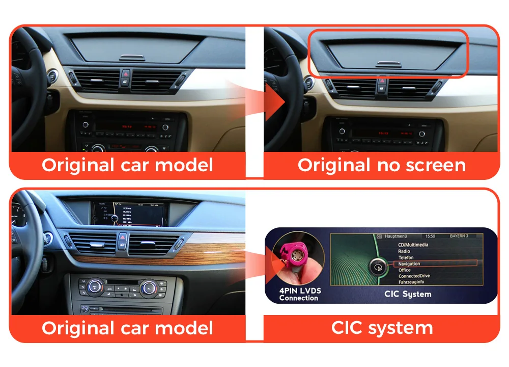MEKEDE 10,25 Zoll Für BMW X1 E84 2009-2015 Original Auto Ohne Bildschirm Drahtlose Carplay Auto GPS DSP 4G Auto Radio Player Stereo – Detail 6