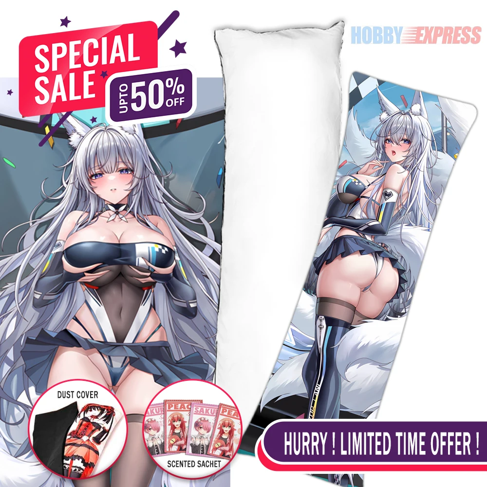 Hobby Express Anime Dakimakura Japanese Otaku Waifu Life Size Doublesided Hugging Body Pillow Cover Shinano Azur Lane 23423