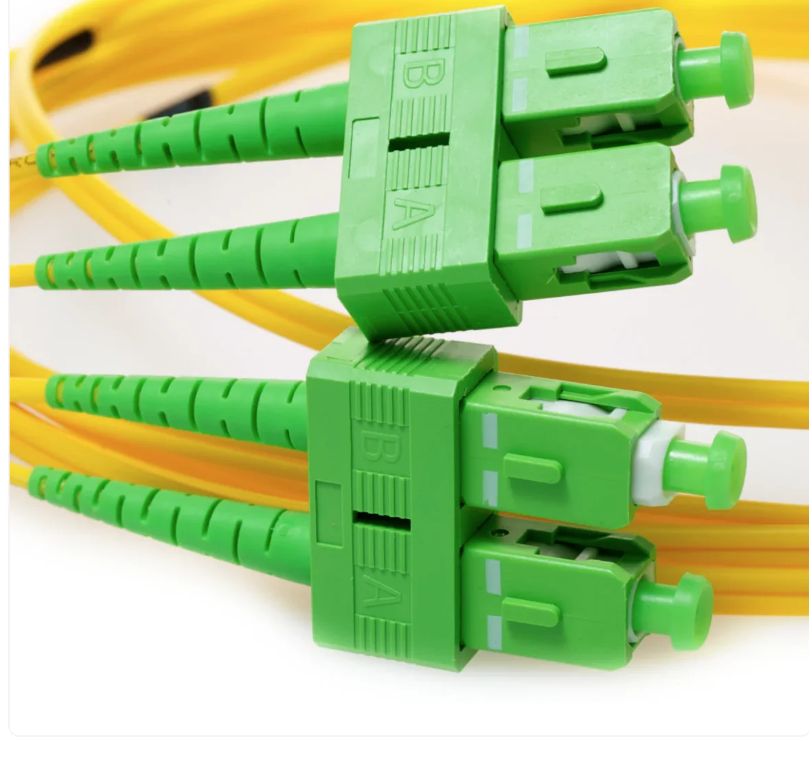 Duplex OS2 Single Mode SC APC to SC APC LSZH 2.0mm Fiber Optic Cable
